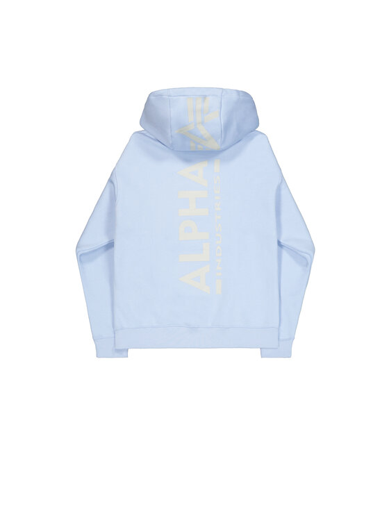 Alpha Industries Alpha Industries Bluza Backprint Hoodie Niebieski Regular Fit