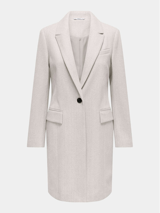ONLY ONLY Cappotto di transizione Nancy 15292832 Bianco Regular Fit