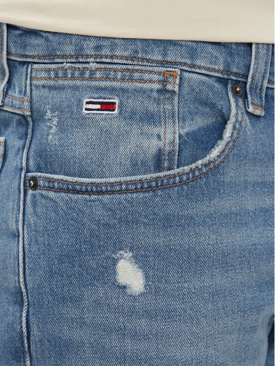 Tommy Jeans Tommy Jeans Kratke traperice Ronnie DM0DM18794 Plava Slim Fit