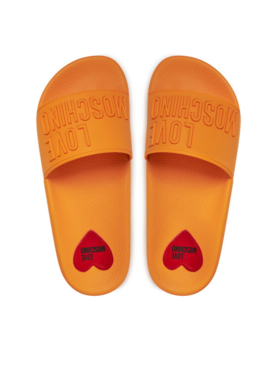 LOVE MOSCHINO LOVE MOSCHINO Klapki JA28052G1II15456 Pomarańczowy