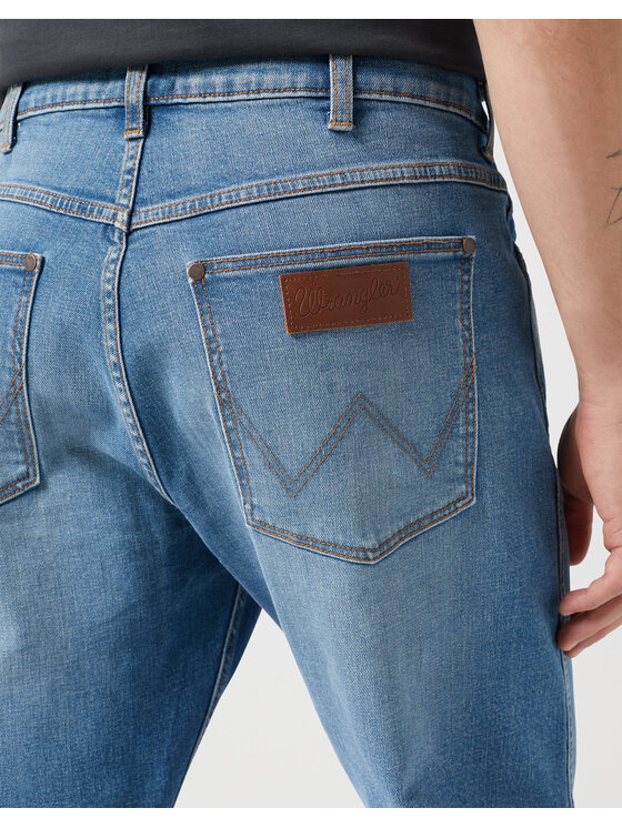 Wrangler Wrangler Spodnie materiałowe FRONTIER Niebieski Loose Fit