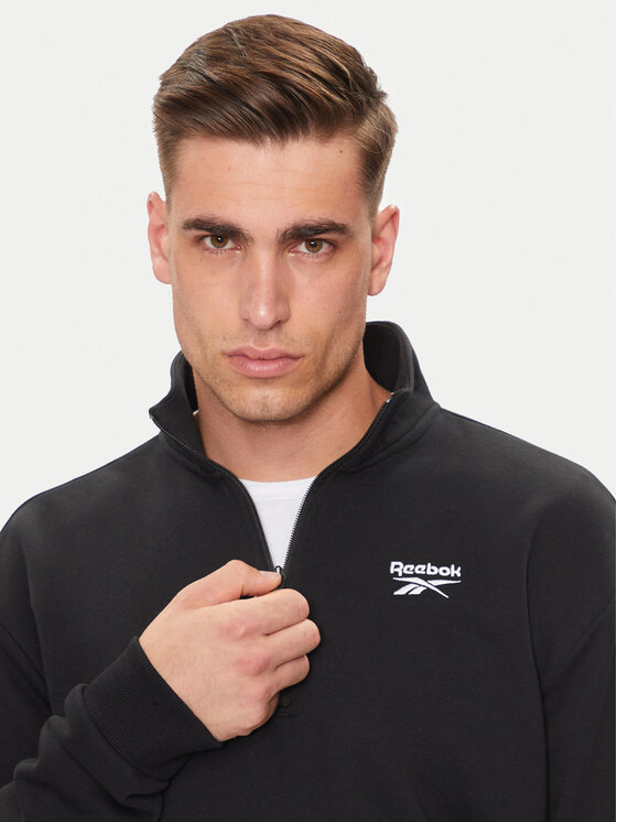 Reebok Reebok Світшот Identity Small Logo 100202886 Чорний Relaxed Fit