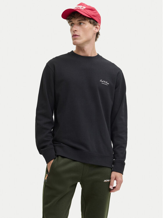 Jack & Jones Jack & Jones Bluză Earchive 12287995 Negru Regular Fit