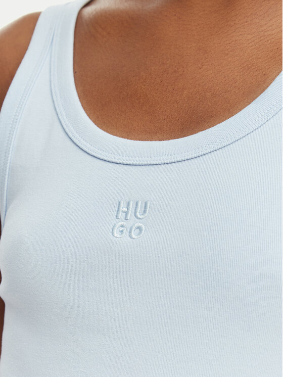 HUGO HUGO Felső Datamia 50514489 Kék Slim Fit