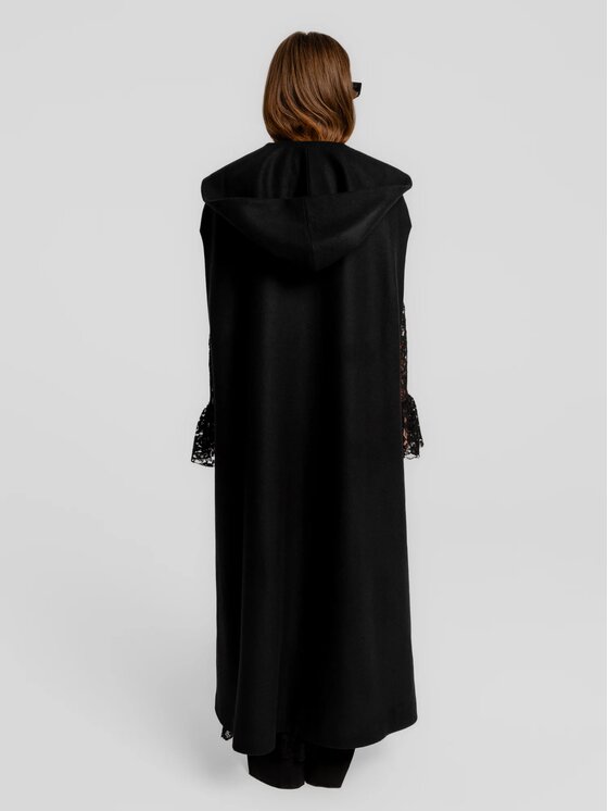 MANDRAGORA MANDRAGORA Poncho Fean Nero Standard Fit