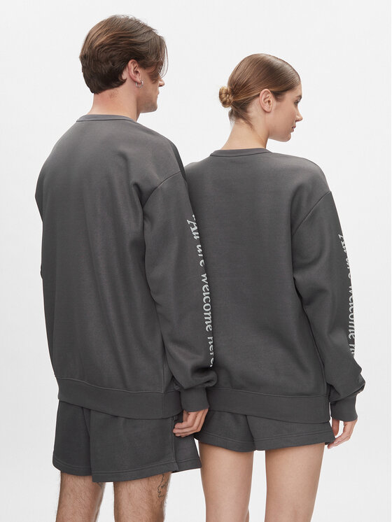 Reebok Reebok Pulóver Classics Good Vibes Crew Sweatshirt HT6117 Szürke