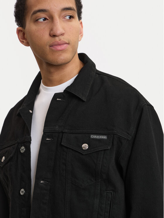 Calvin Klein Jeans Calvin Klein Jeans Jeansjacke 90S Ck Classic LV04RF706G Schwarz Regular Fit