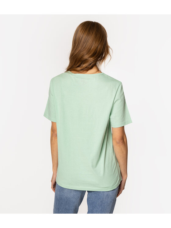 Lee Cooper Lee Cooper T-Shirt SIA 9505 Zielony Regular Fit
