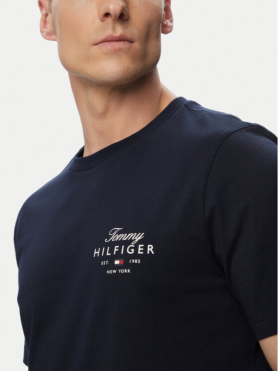 Tommy Hilfiger Tommy Hilfiger T-krekls MW0MW43224 Tumši zils Regular Fit