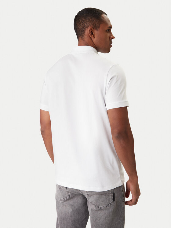 KARL LAGERFELD KARL LAGERFELD Polo 745780 500235 Biały Regular Fit