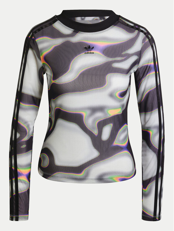 adidas Bluzka Pride Shiny IZ4891 Kolorowy Slim Fit | Modivo.pl