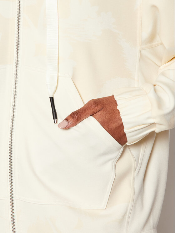 Felpa Pintucks Camo 21SOSK08 Giallo Regular Fit