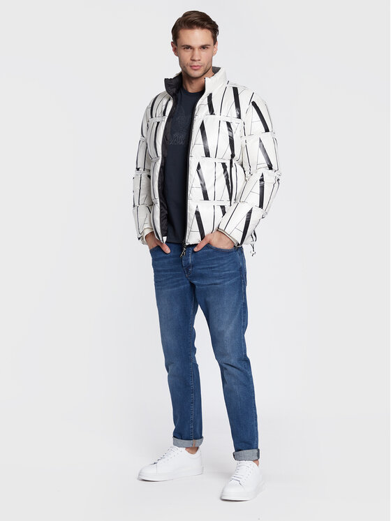 Armani Exchange Armani Exchange Kurtka puchowa 8NZBP8 ZNULZ 21BE Biały Regular Fit