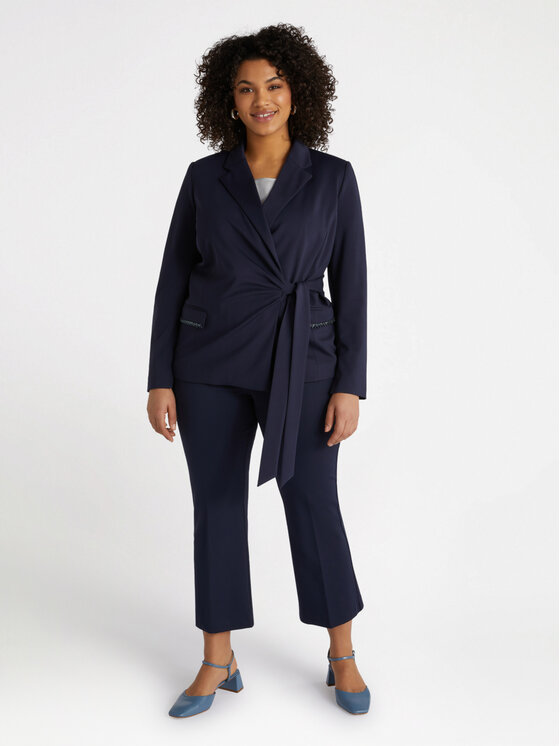 Fiorella Rubino Fiorella Rubino Pantaloni di tessuto P121L002043N034 Blu Flare Fit