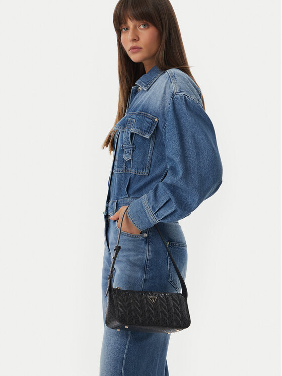 Guess Torbica Stacey Mini HWGG97 41720 Crna