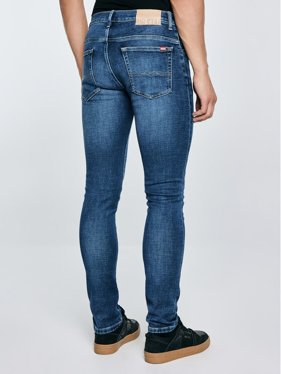 BIG STAR BIG STAR Jeansy JEFFRAY Niebieski Skinny Fit