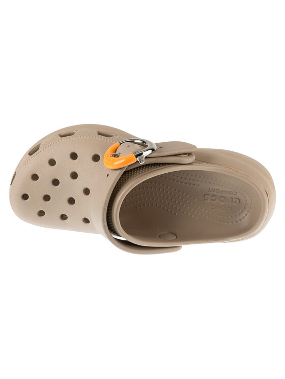 Crocs Crocs Şlapi Classic Platform Buckle Clog 213230 Bej