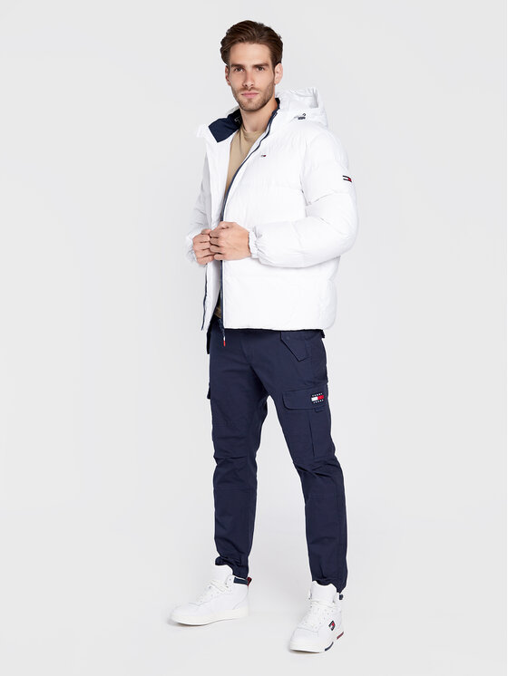 Tommy Jeans Tommy Jeans Pūkinė striukė Essential DM0DM15447 Balta Regular Fit