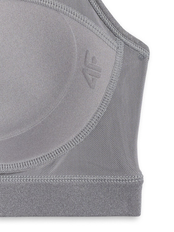 4F 4F Biustonosz sportowy BASIC+ Szary