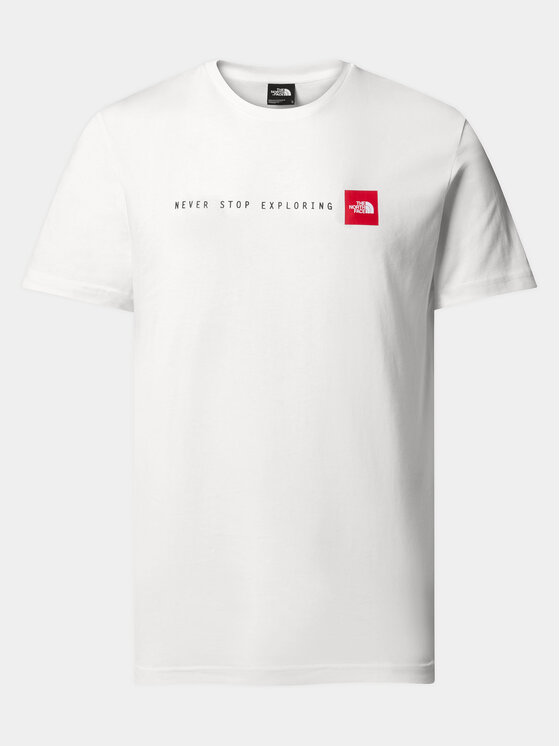 The North Face The North Face T-shirt Never Stop NF0A87NS Bijela Regular Fit