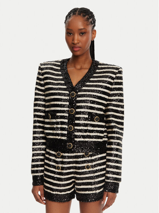 Balmain Sako DF1KL180XJ31 Čierna Regular Fit