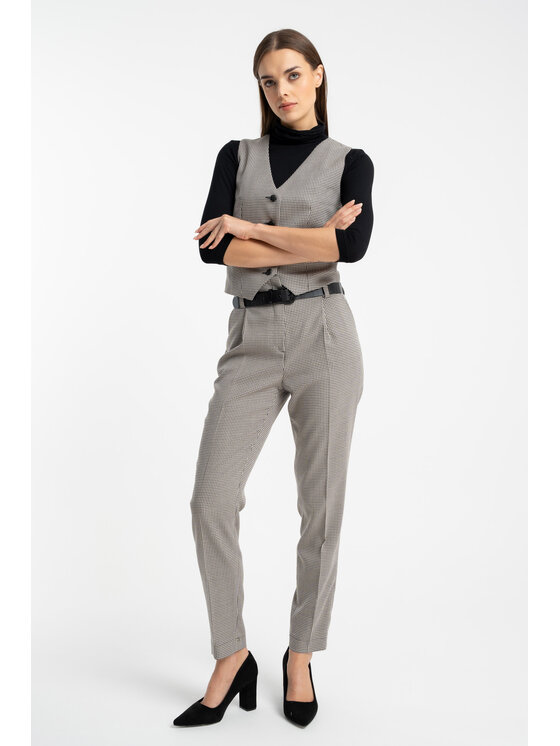 CLICK CLICK Dámské kalhoty 30-440 Černá Comfortable Fit