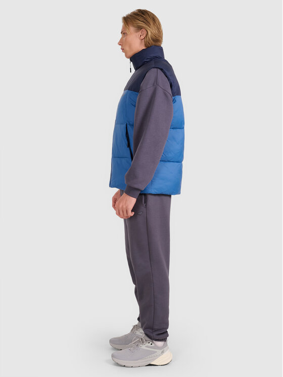 4F 4F Kamizelka APRES SKI Granatowy Regular Fit