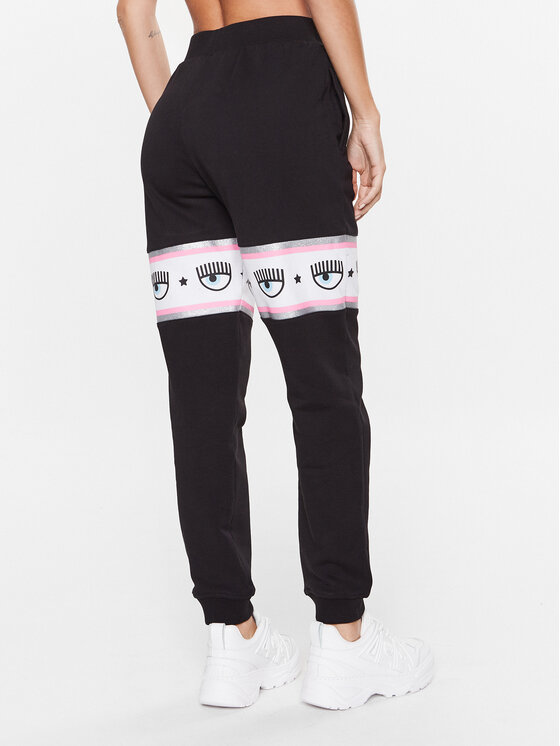 Chiara Ferragni Chiara Ferragni Долнище анцуг 74CBAF01 Черен Regular Fit
