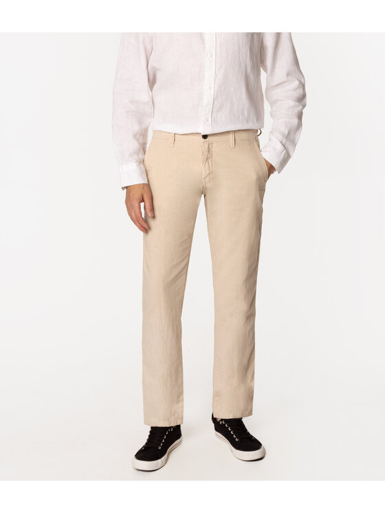 Lee Cooper Lee Cooper Spodnie materiałowe GALATA 3600 Beżowy Comfort Fit