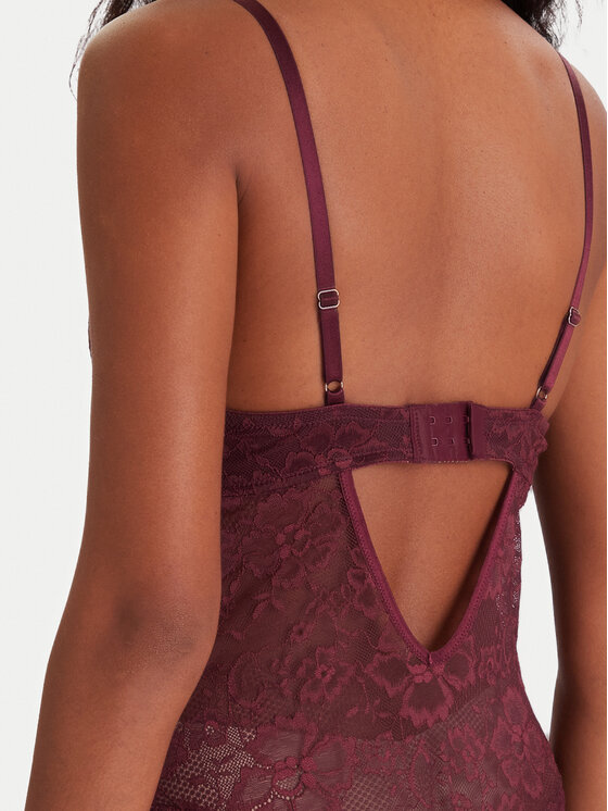 Hunkemöller Hunkemöller Bodi Isadora 302441 Bordo rdeča