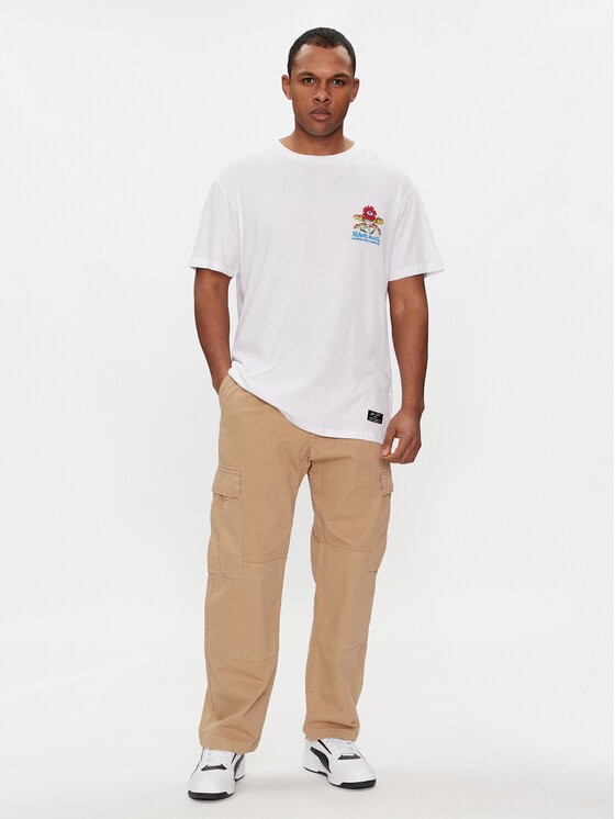Brave Soul Brave Soul T-Shirt MTS-149POWER Weiß Straight Fit