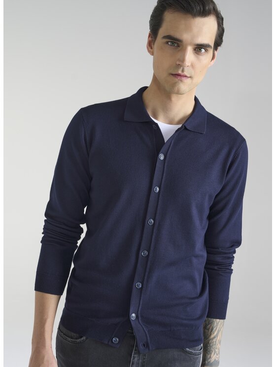 Pako Lorente Pako Lorente Kardigan P24SF-2X-001 Granatowy Classic Fit