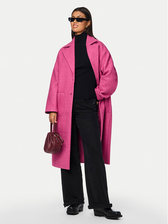 Pieces Pieces Prehodni plašč Jili 17141583 Roza Regular Fit