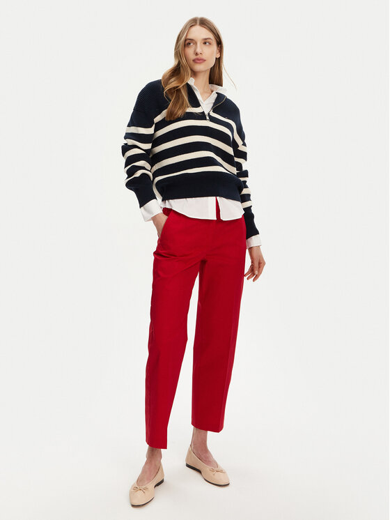 Tommy Hilfiger Tommy Hilfiger Chinos WW0WW40504 Piros Straight Fit