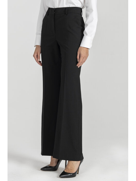 Deni Cler Milano Deni Cler Milano Spodnie materiałowe W-DC-5257-E5-D4-90-1 Czarny Regular Fit