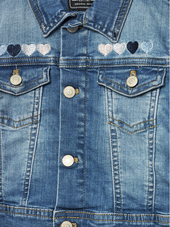 Guess Guess Kurtka jeansowa K4GL01 D4CA0 Granatowy Regular Fit