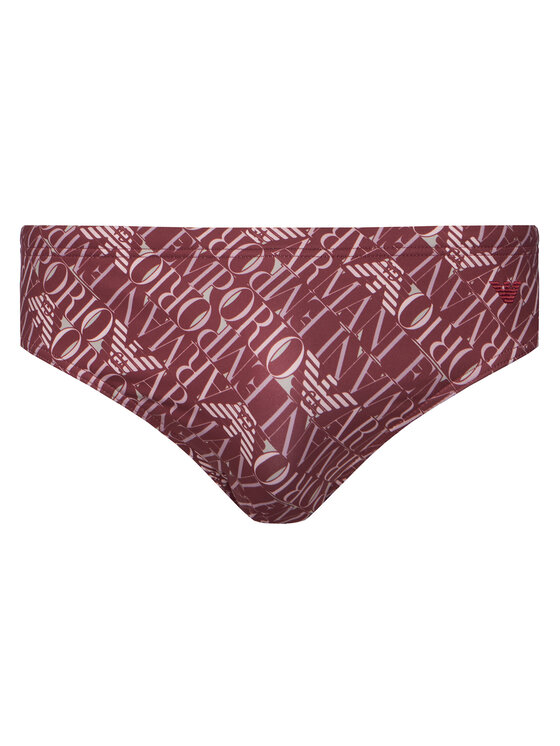 Emporio Armani Plavky EM000575 AF20437 F5034 Tmavo červená