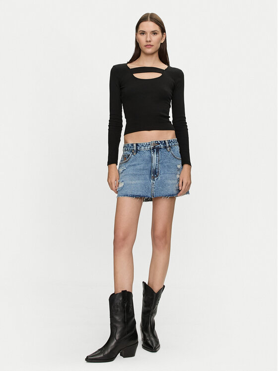 Brave Soul Brave Soul Bluza LLT-248NALA Črna Slim Fit