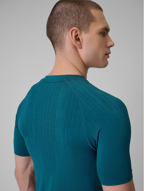 4F 4F Koszulka techniczna TRAINING CLUB Granatowy Slim Fit