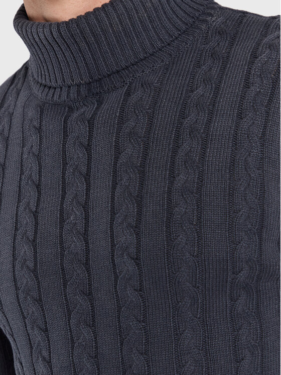 Bomboogie Bomboogie Rollkragenpullover MM-7639-T-ZT10 Dunkelblau Regular Fit