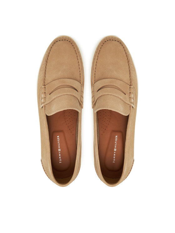 Tommy Hilfiger Tommy Hilfiger Mokasīni Nubuck P Loafer FM0FM05350 Bēšs