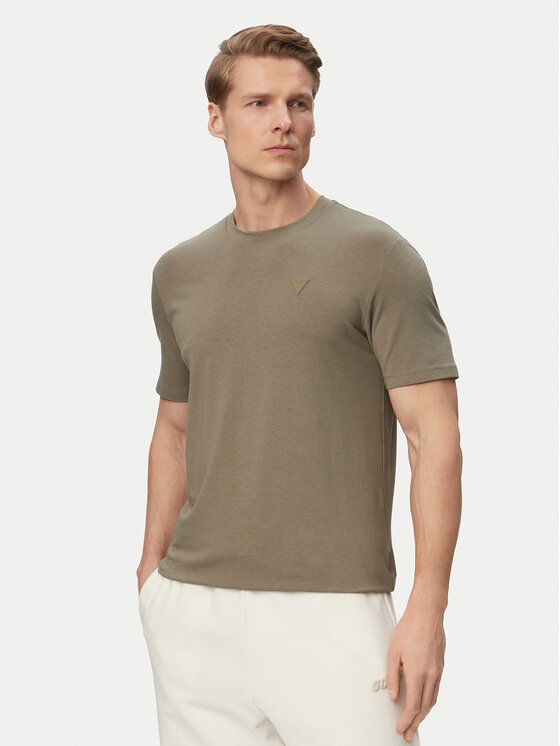 Guess Tricou Z2YI12 JR06K Verde Regular Fit