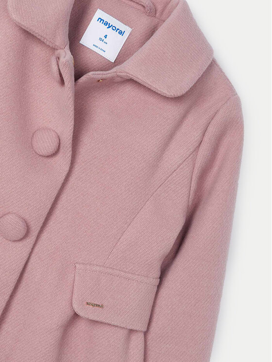 Mayoral Mayoral Cappotto di transizione 4484 Rosa Regular Fit