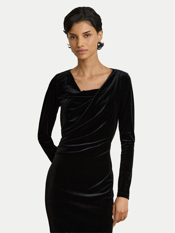 LAUREN RALPH LAUREN LAUREN RALPH LAUREN Cocktail obleka 200B27415001 Črna Regular Fit