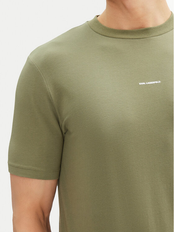 KARL LAGERFELD KARL LAGERFELD T-krekls 755030 552235 Zaļš Regular Fit