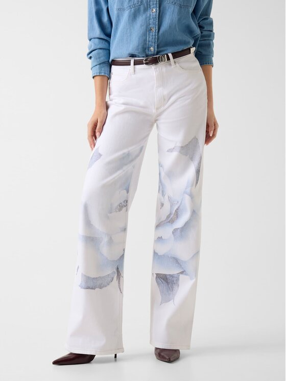 Guess Guess Jeansy 181607 Biały Relaxed Fit