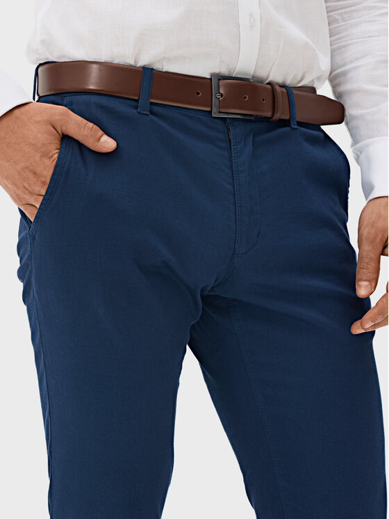 Evenemen Evenemen Chinosy Lukas Niebieski Slim Fit