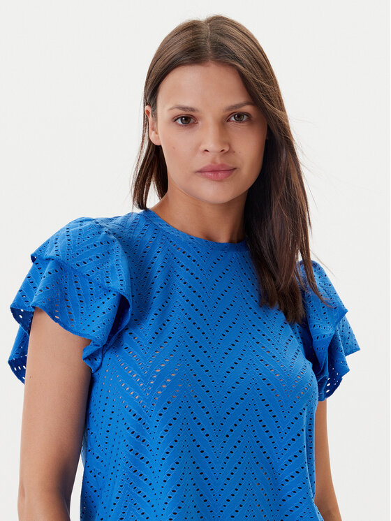 JDY JDY Bluzka Carla 15351452 Niebieski Regular Fit