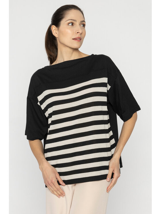 T-Shirt, rozmiar 40, Czarne, T-DC-T210-D2-20-95-1