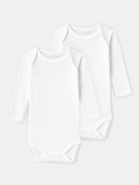 NAME IT Lot de 2 bodies enfant 13222501 Blanc